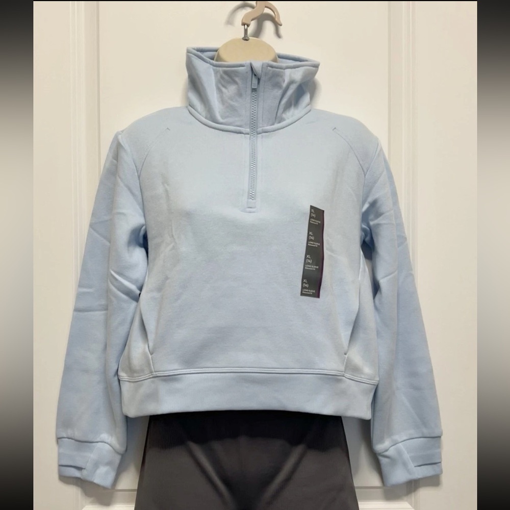 Girls’ Active Comfort Fleece 1/2 Zip Pullover Sweatshirt XL(14) - All In Motion